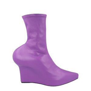 Givenchy Wedge Ankle Boots Purple Womens